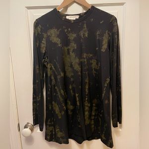 Commes des Garçons black and gold long sleeved tunic